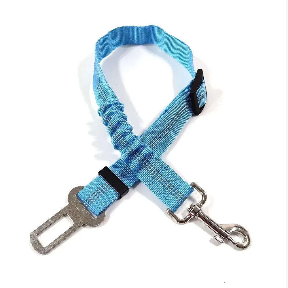 Forniture per Animali Domestici Cintura Di Sicurezza per Auto Cintura Di Sicurezza per Cani Guinzaglio per Cani Cintura per Veicolo Ammortizzazione Regolabile Corda Di Sicurezza Elastica Riflettente per Cani E Gatti