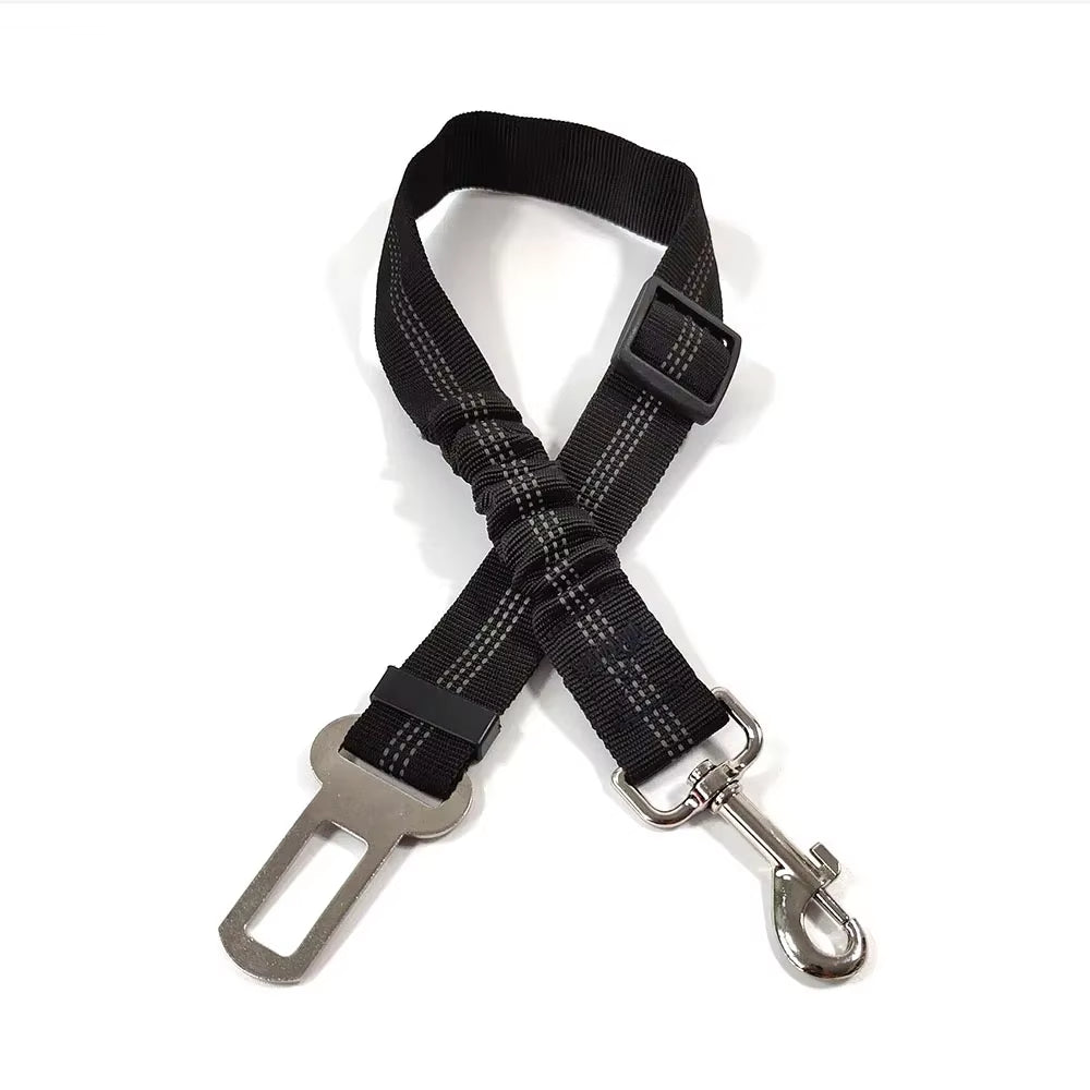 Forniture per Animali Domestici Cintura Di Sicurezza per Auto Cintura Di Sicurezza per Cani Guinzaglio per Cani Cintura per Veicolo Ammortizzazione Regolabile Corda Di Sicurezza Elastica Riflettente per Cani E Gatti