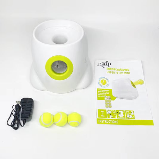Cane Giocattoli per Animali Domestici Lanciatore Di Tennis Macchina Da Lancio Automatica Dispositivo Di Lancio Di Palline per Animali Domestici 3/6/9M Emissione Di Sezioni Con Addestramento Di Cani a 3 Palline
