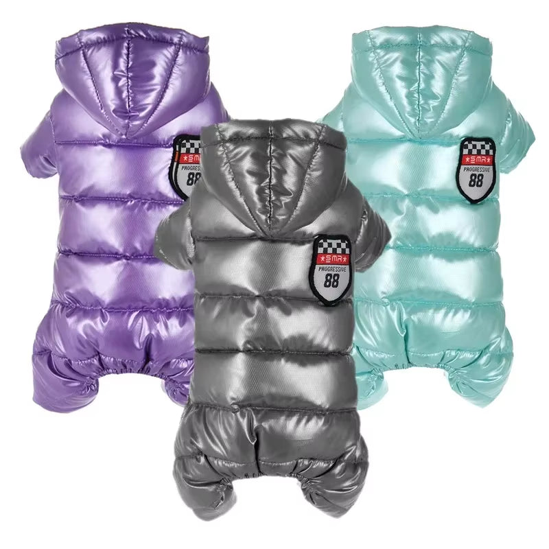 Vestiti per Cani Di Piccola Taglia Inverno Caldo Cucciolo Cappotti per Cani Da Compagnia Impermeabile Giacca per Cani Con Cappuccio Tute Chihuahua Yorkie Abbigliamento Tuta