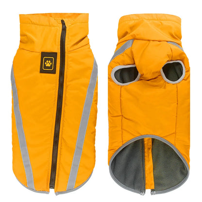 Vestiti Impermeabili per Cani Di Taglia Grande Giacche Invernali Calde per Cani Di Taglia Grande Cappotto Imbottito in Pile per Animali Domestici Abbigliamento per Cani Dal Design Riflettente Di Sicurezza