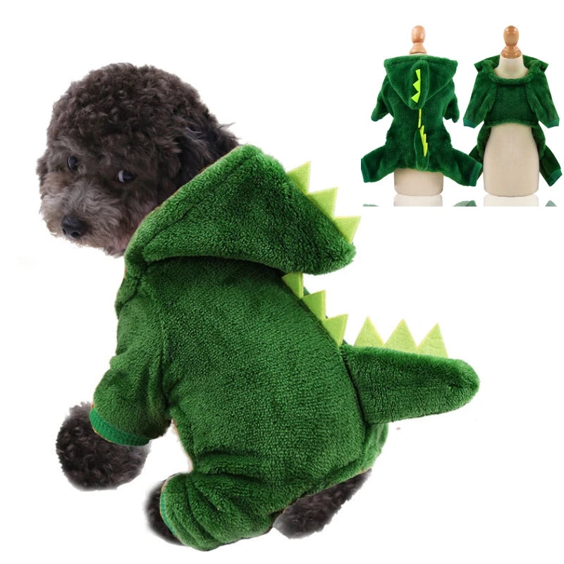 Abbigliamento per Cani Pet Dog Giacca Natalizia Inverno Caldo Spesso Simpatico Cartone Animato Piccolo Cane Panno Costume Abito Abbigliamento Cucciolo Gattino Costume