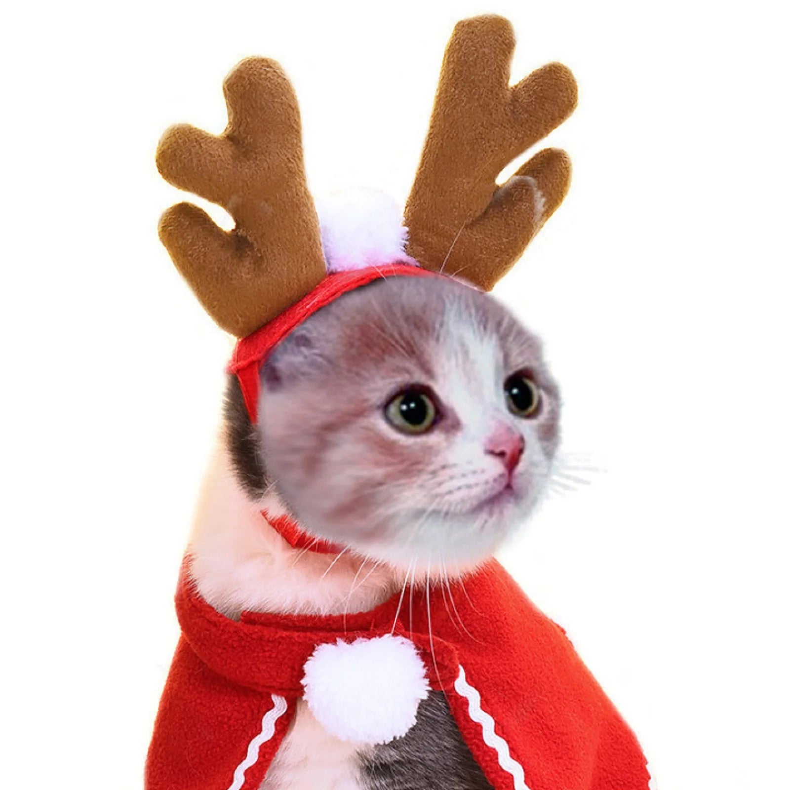 Cappello Di Natale Costume Da Compagnia Di Halloween per Costumi Da Cucciolo Di Cane Gatto Sciarpa Regalo Capodanno Babbo Natale Cosplay Halloween Dog Cat Supply
