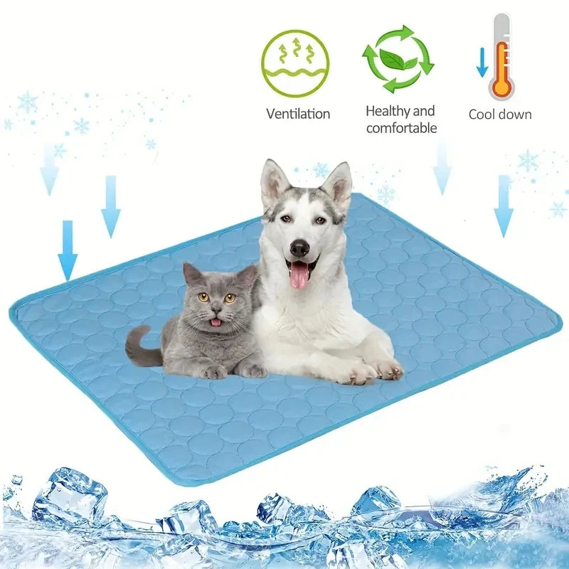 Tappetino Rinfrescante per Cani Lettino Freddo Estivo per Animali Domestici Extra Large per Cani Di Piccola Taglia Accessori per Animali Domestici Coperta Durevole per Gatti Divano Coperta per Ghiaccio per Gatti