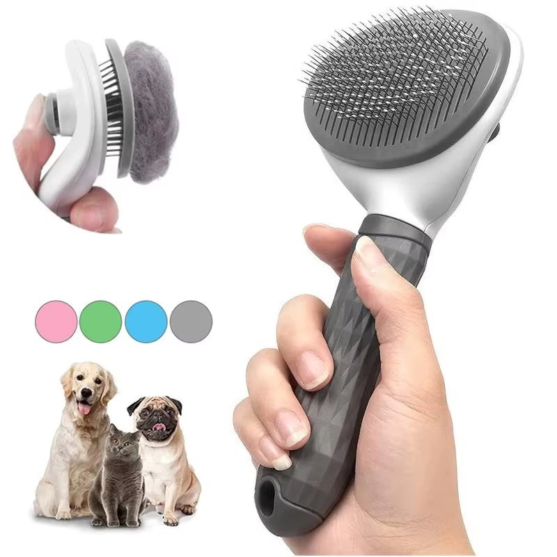 Spazzola per Cani Da Compagnia Pettine per Gatti Spazzola per La Rimozione Dei Peli Di Animali Domestici Autopulente per Cani Gatti Strumenti per La Toelettatura Pettine per Animali Domestici Accessori per Cani
