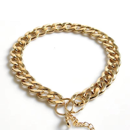 Collare per Cani in Plastica Punk Oro Piccola Catena Teddy Bulldog Francese Collana Argenteo/Dorato Accessori per Animali Domestici Collare per Cani