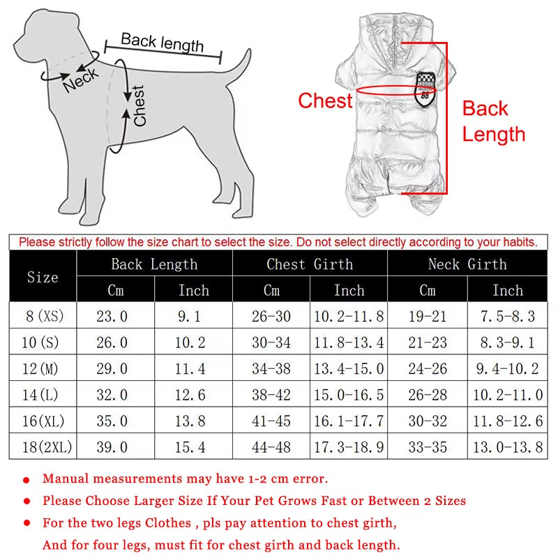 Vestiti per Cani Di Piccola Taglia Inverno Caldo Cucciolo Cappotti per Cani Da Compagnia Impermeabile Giacca per Cani Con Cappuccio Tute Chihuahua Yorkie Abbigliamento Tuta