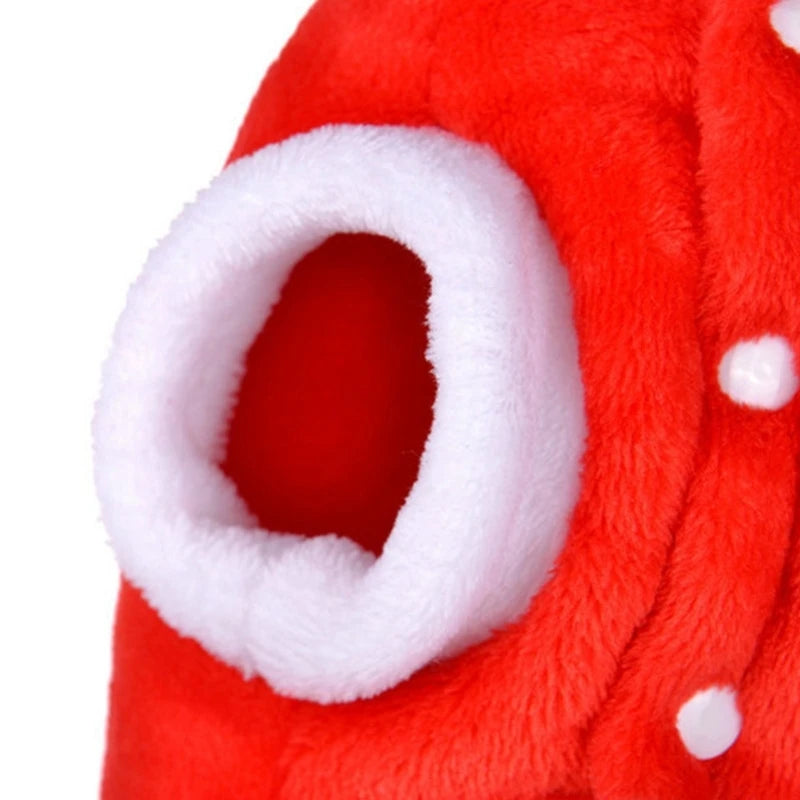 Abbigliamento per Cani Pet Dog Giacca Natalizia Inverno Caldo Spesso Simpatico Cartone Animato Piccolo Cane Panno Costume Abito Abbigliamento Cucciolo Gattino Costume
