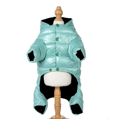 Vestiti per Cani Di Piccola Taglia Inverno Caldo Cucciolo Cappotti per Cani Da Compagnia Impermeabile Giacca per Cani Con Cappuccio Tute Chihuahua Yorkie Abbigliamento Tuta