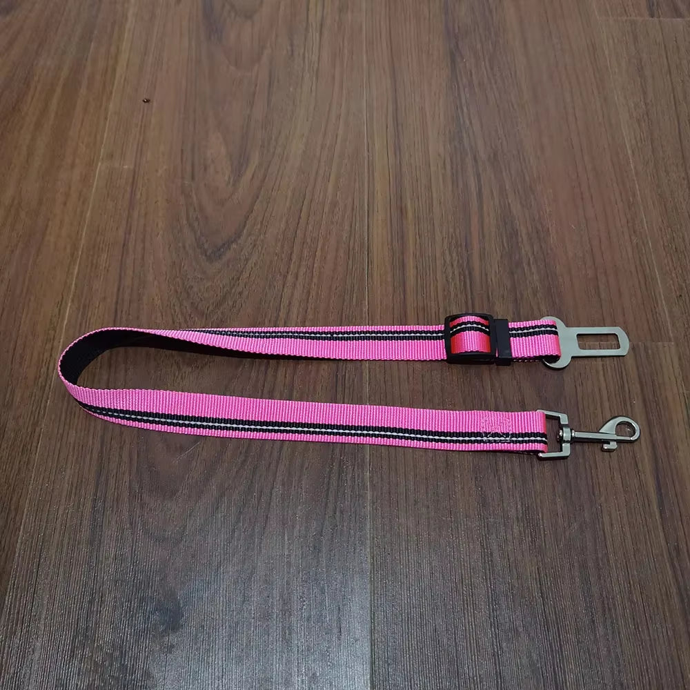 Forniture per Animali Domestici Cintura Di Sicurezza per Auto Cintura Di Sicurezza per Cani Guinzaglio per Cani Cintura per Veicolo Ammortizzazione Regolabile Corda Di Sicurezza Elastica Riflettente per Cani E Gatti