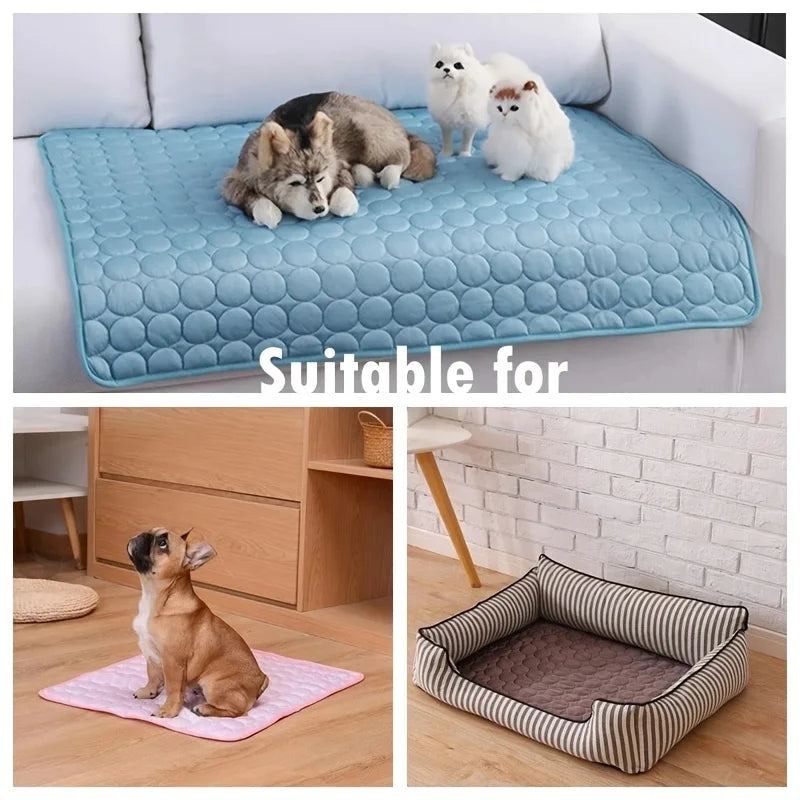 Tappetino Rinfrescante per Cani Lettino Freddo Estivo per Animali Domestici Extra Large per Cani Di Piccola Taglia Accessori per Animali Domestici Coperta Durevole per Gatti Divano Coperta per Ghiaccio per Gatti