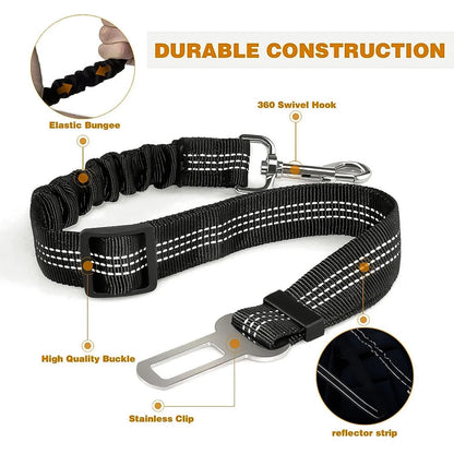 Cintura Di Sicurezza per Cani Cintura Di Sicurezza Regolabile per Guinzaglio per Auto per Animali Domestici per Cintura Di Sicurezza Elastica per Auto Del Veicolo