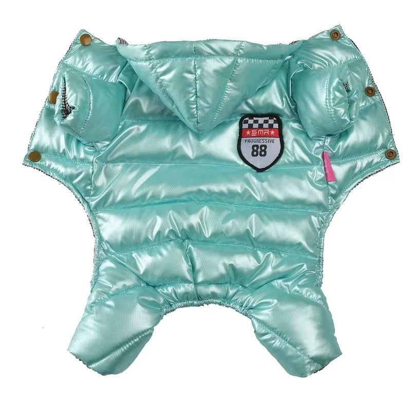 Vestiti per Cani Di Piccola Taglia Inverno Caldo Cucciolo Cappotti per Cani Da Compagnia Impermeabile Giacca per Cani Con Cappuccio Tute Chihuahua Yorkie Abbigliamento Tuta