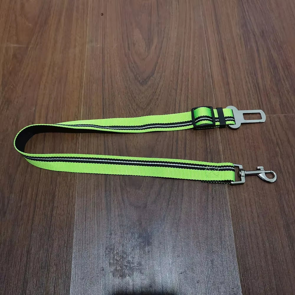 Forniture per Animali Domestici Cintura Di Sicurezza per Auto Cintura Di Sicurezza per Cani Guinzaglio per Cani Cintura per Veicolo Ammortizzazione Regolabile Corda Di Sicurezza Elastica Riflettente per Cani E Gatti
