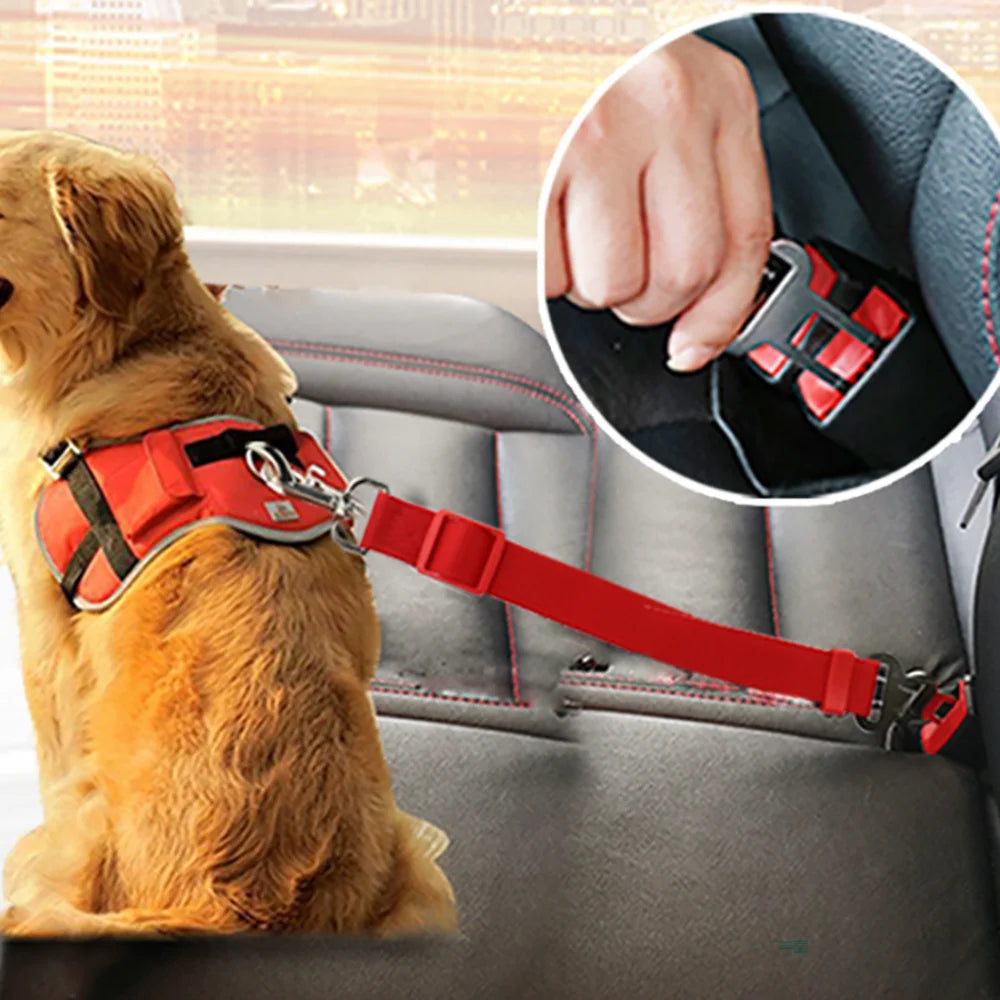 Cane Regolabile Gatto Cintura Di Sicurezza per Auto Veicolo per Animali Domestici Cintura Di Sicurezza Guinzaglio per Cani Viaggio Trazione Collare Imbracatura Cane Piombo Clip Prodotto per Animali Domestici