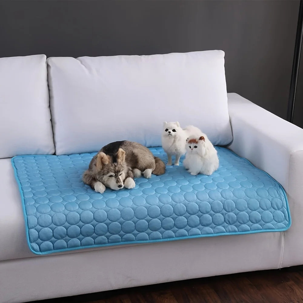Tappetino Rinfrescante per Cani Lettino Freddo Estivo per Animali Domestici Extra Large per Cani Di Piccola Taglia Accessori per Animali Domestici Coperta Durevole per Gatti Divano Coperta per Ghiaccio per Gatti