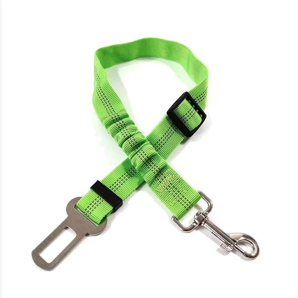 Forniture per Animali Domestici Cintura Di Sicurezza per Auto Cintura Di Sicurezza per Cani Guinzaglio per Cani Cintura per Veicolo Ammortizzazione Regolabile Corda Di Sicurezza Elastica Riflettente per Cani E Gatti